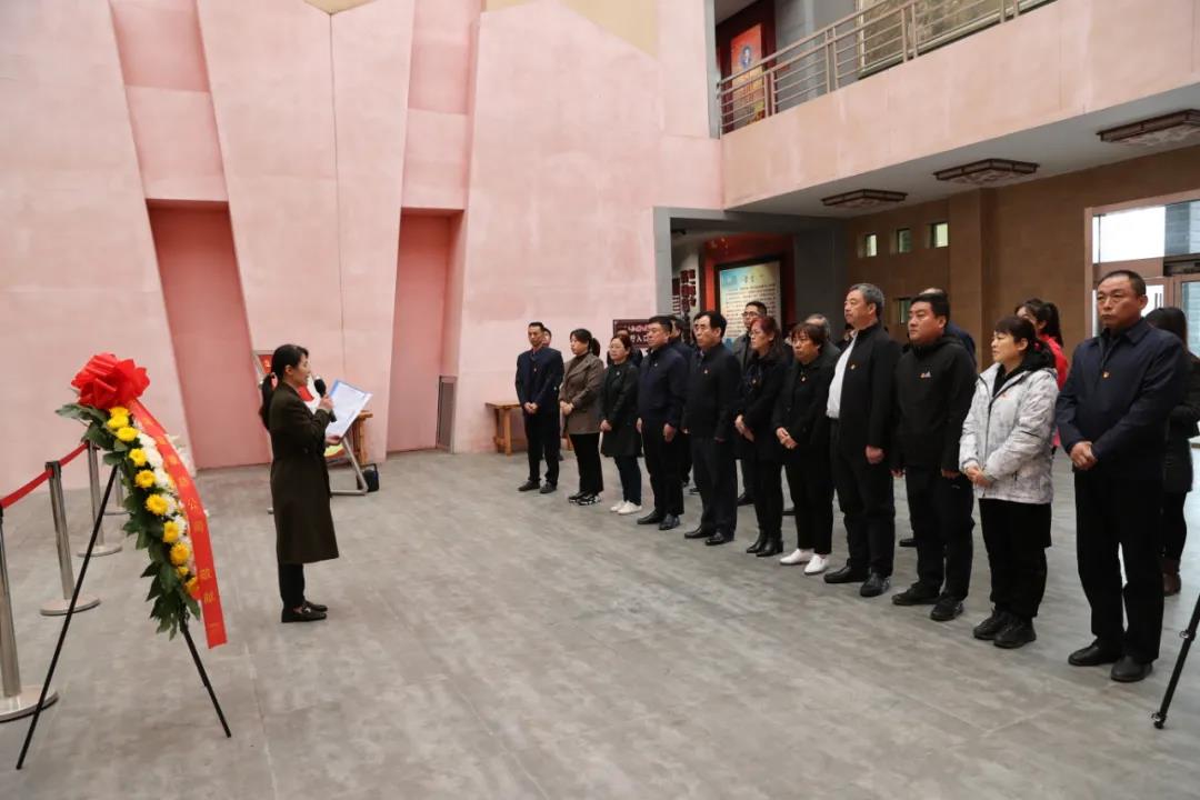 ▲濟南益康總公司黨委委員黃輝致&ldquo;沂蒙六姐妹&rdquo;追思詞