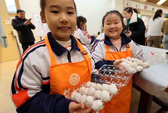 ▲元宵成品展示