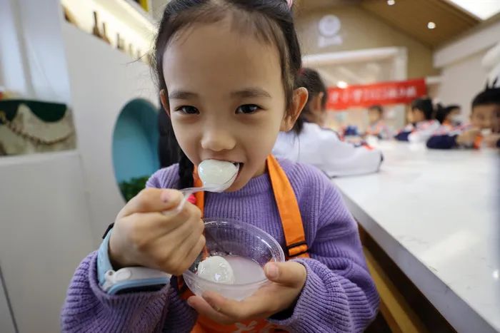 ▲親手做的元宵，味道就是香甜！